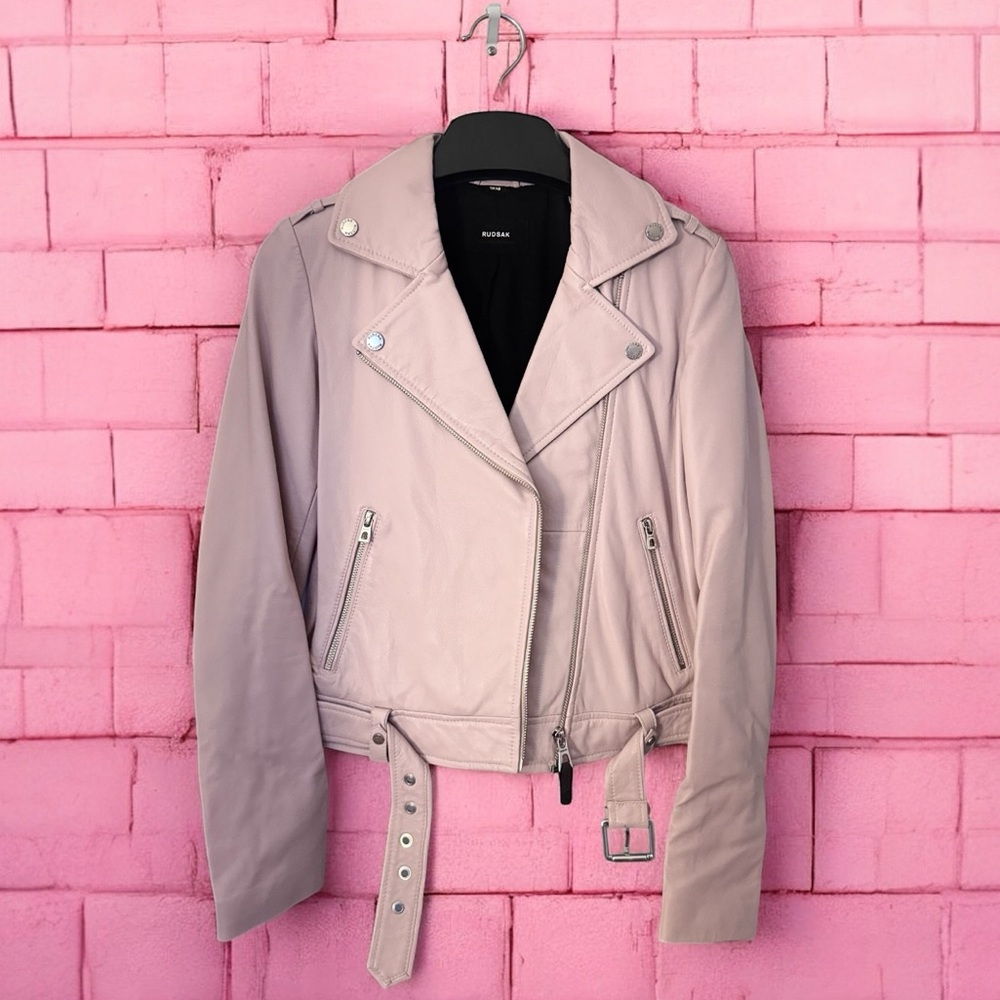 🎀RUDSAK🎀 faux leather bomber pink